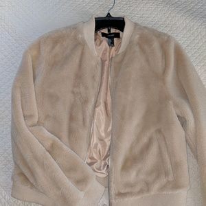 Fur bomber jacket